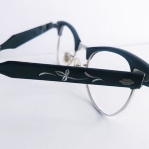 Vintage metal cat eye glasses frames